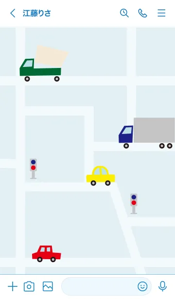 [LINE着せ替え] いろんな車が走る7の画像2