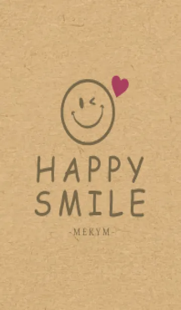 [LINE着せ替え] HAPPY SMILE KRAFT LOVE - MEKYM 10の画像1