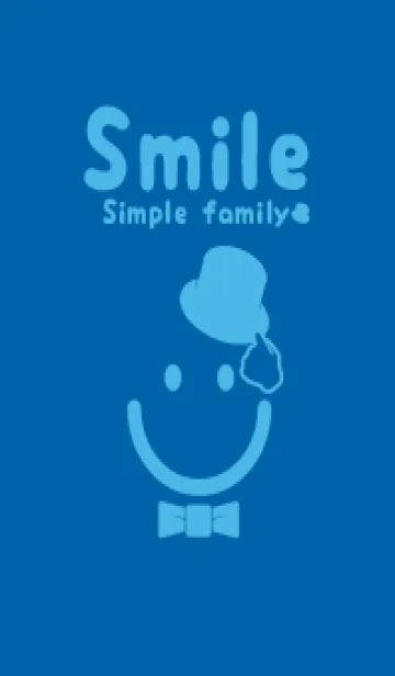 [LINE着せ替え] スマイル＆紳士 シアンブルーの画像1