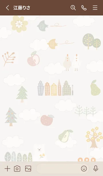 [LINE着せ替え] brown_nordic style03_1の画像2