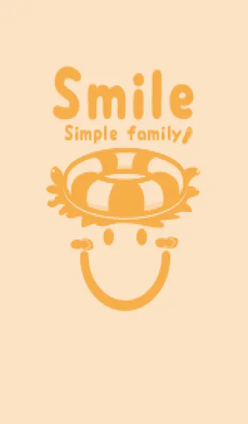 [LINE着せ替え] スマイル＆サマー 薄橙の画像1