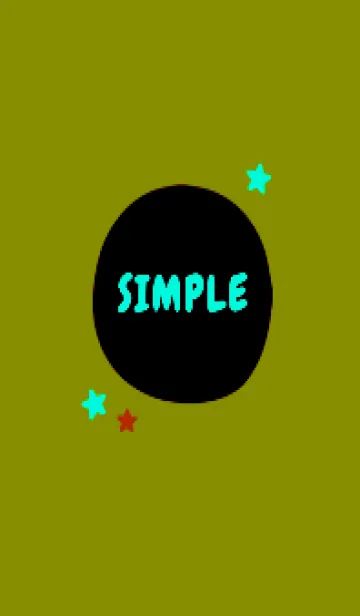 [LINE着せ替え] シンプル カラー スター 111の画像1