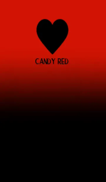 [LINE着せ替え] Black & Candy Red Theme V.5 (JP)の画像1