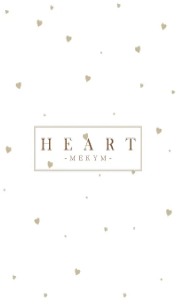 [LINE着せ替え] HEART BEIGE-SIMPLE MEKYM 9の画像1