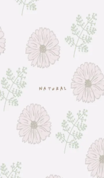 [LINE着せ替え] くすみカラー 花と葉24の画像1