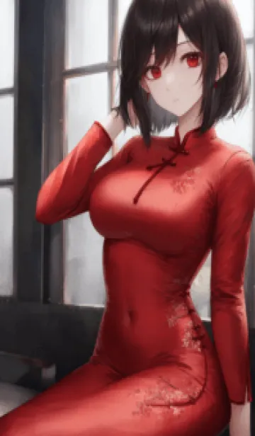 [LINE着せ替え] 美少女工房：チャイナドレスの画像1