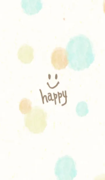 [LINE着せ替え] 水彩 丸 くすみカラー12の画像1