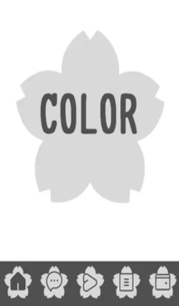 [LINE着せ替え] bw color E38の画像1