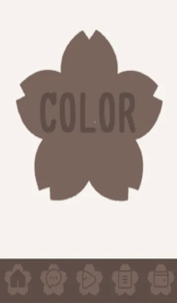 [LINE着せ替え] beige color E36の画像1