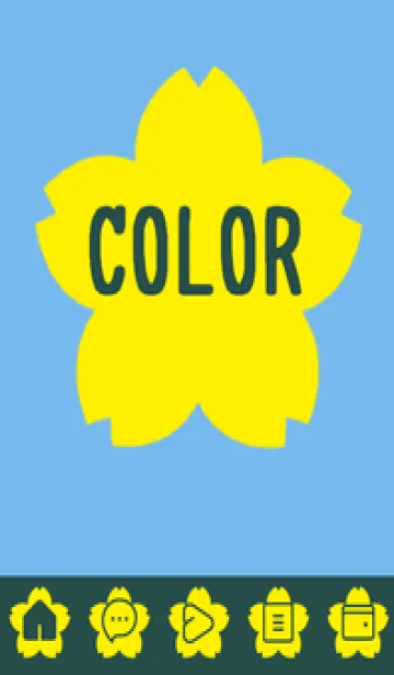 [LINE着せ替え] blue color E36の画像1