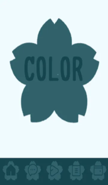 [LINE着せ替え] blue color E38の画像1