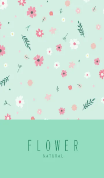 [LINE着せ替え] FLOWER MINT GREEN -NATURAL-20の画像1