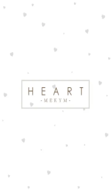 [LINE着せ替え] HEART GRAY-SIMPLE MEKYM 9の画像1
