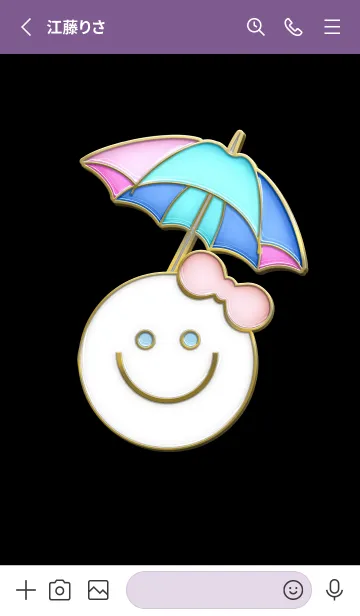 [LINE着せ替え] Enamel Pin Smaile 124の画像2