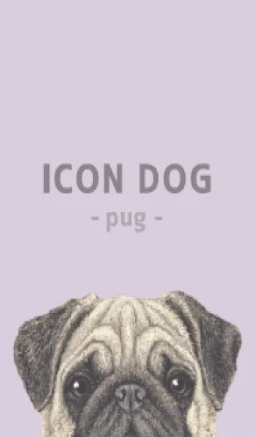 [LINE着せ替え] ICON DOG - パグ - PASTEL PL/02の画像1