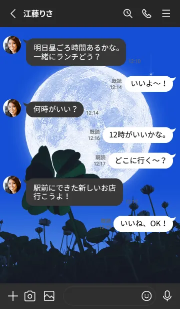 [LINE着せ替え] 七つ葉のクローバー & Full Moon #1-41の画像3