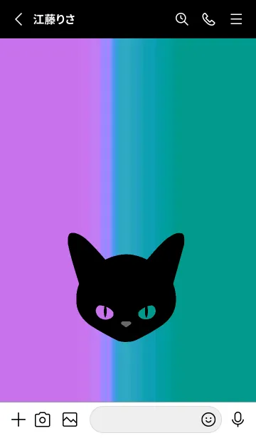 [LINE着せ替え] ブラック キャット 192の画像2