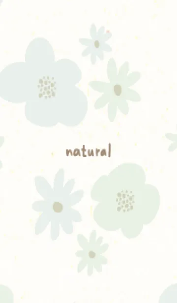 [LINE着せ替え] 2色のかわいい花18の画像1