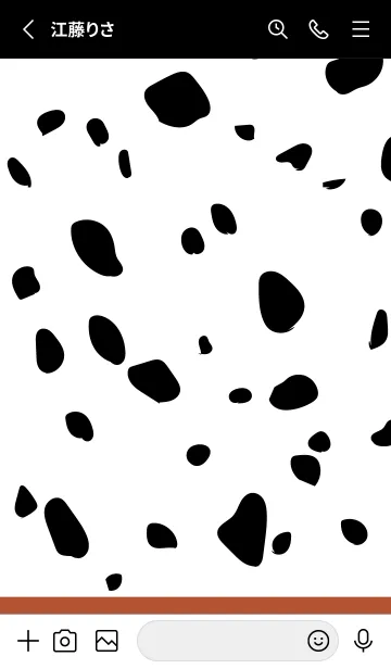 [LINE着せ替え] Dalmatian -Persimmon-の画像2