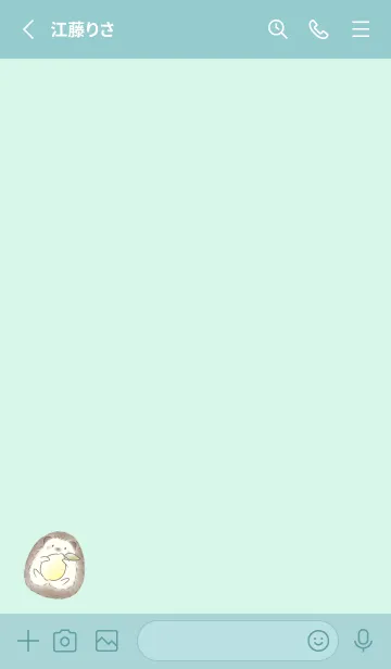 [LINE着せ替え] ハリネズミとレモン -グリーン-の画像2