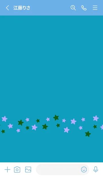 [LINE着せ替え] シンプル カラー スター 115の画像2