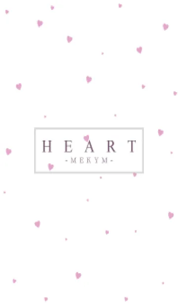 [LINE着せ替え] HEART PINK-SIMPLE MEKYM 9の画像1
