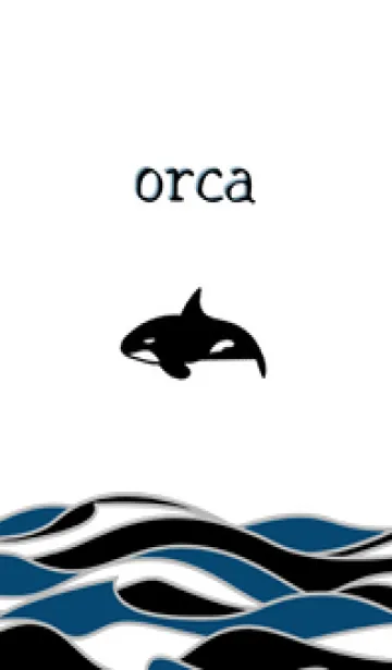 [LINE着せ替え] sea creatures 02 orcaの画像1