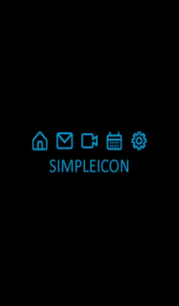 [LINE着せ替え] SIMPLE ICON -BLACK- 85の画像1