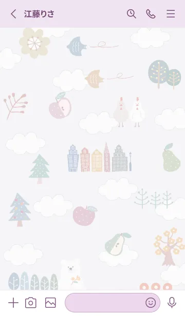 [LINE着せ替え] violet_nordic style04_1の画像2