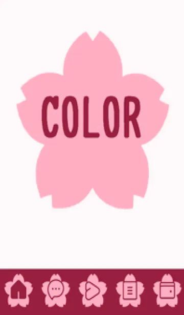 [LINE着せ替え] pink color E39の画像1