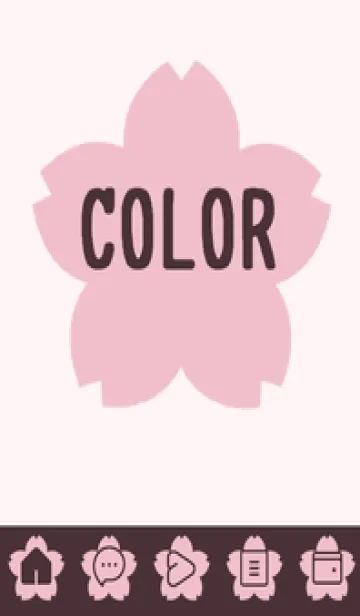 [LINE着せ替え] pink color E40の画像1