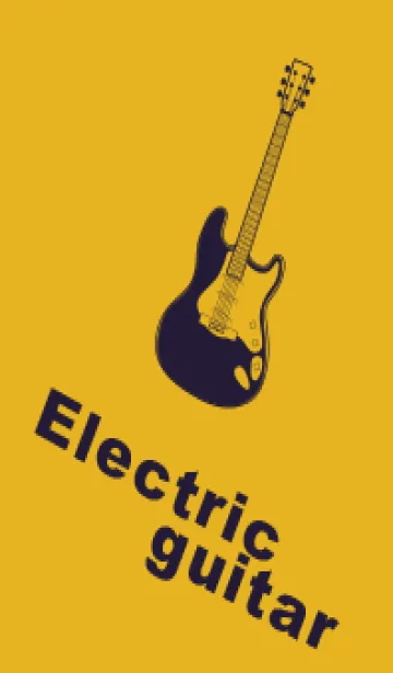 [LINE着せ替え] ELECTRIC GUITAR CLR ゴールドの画像1