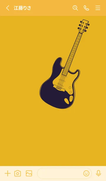 [LINE着せ替え] ELECTRIC GUITAR CLR ゴールドの画像2