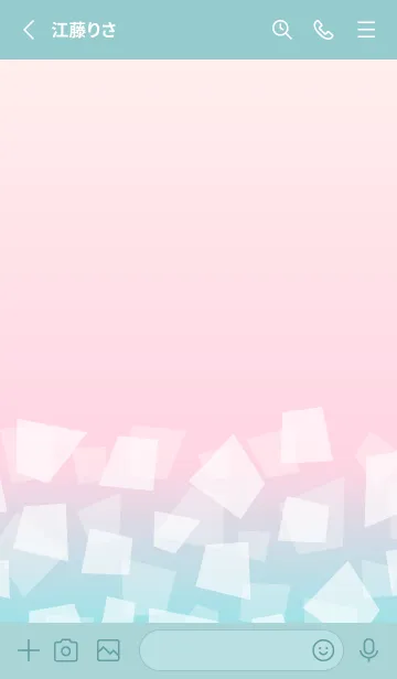 [LINE着せ替え] グラデーション 四角20の画像2