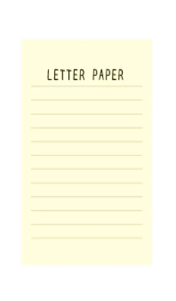 [LINE着せ替え] カラー便箋/ライトイエロー/ホワイトの画像1