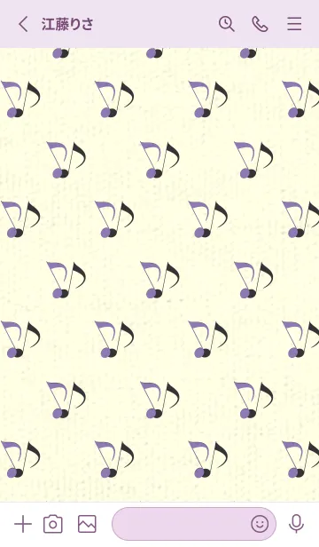 [LINE着せ替え] Clef dot ヘリオトロープの画像2