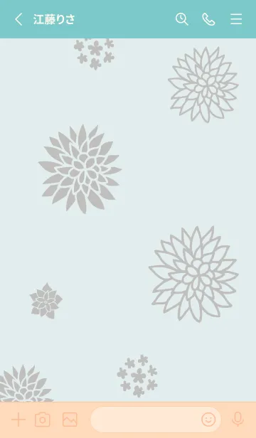 [LINE着せ替え] 花 3種5の画像2