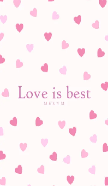 [LINE着せ替え] Love is best PINK-MEKYM 10の画像1