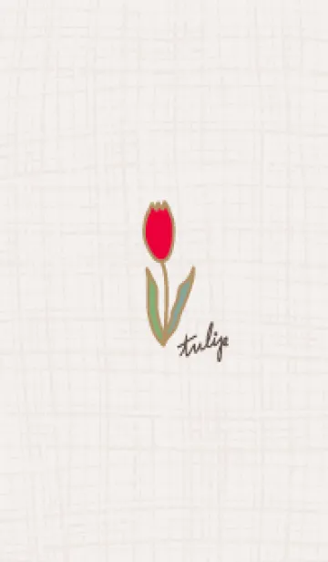 [LINE着せ替え] シンプル チューリップ13の画像1