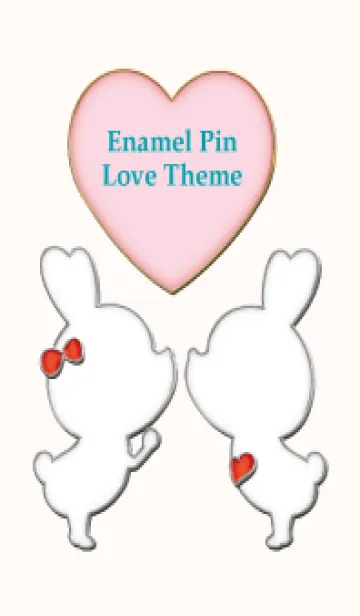 [LINE着せ替え] Enamel Pin LOVE Pair 106の画像1