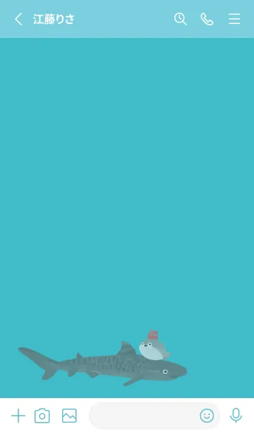 [LINE着せ替え] 海のなかまたち♡の画像2