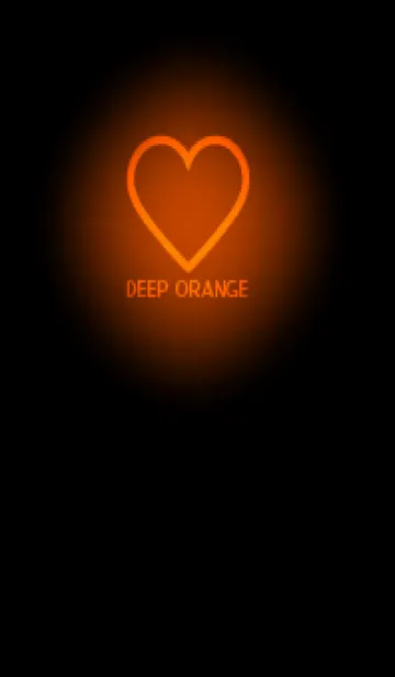 [LINE着せ替え] Deep Orange Neon Theme V5 (JP)の画像1