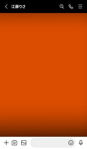 [LINE着せ替え] Deep Orange Neon Theme V5 (JP)の画像2