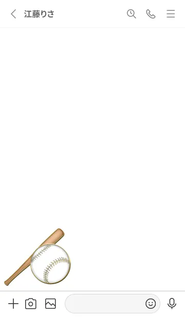 [LINE着せ替え] Enamel Pin Baseball 128の画像2