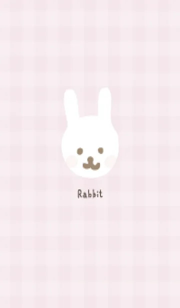 [LINE着せ替え] うさぎ チェック柄の画像1