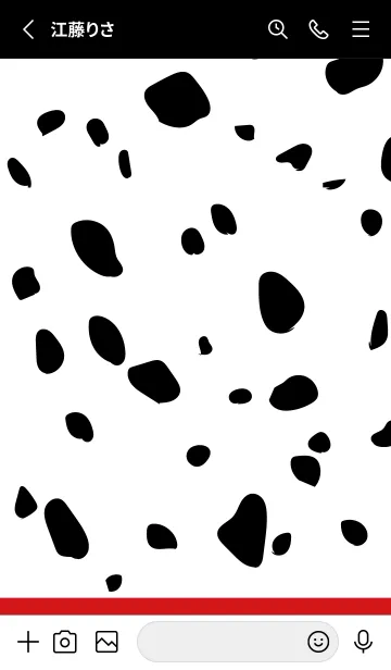 [LINE着せ替え] Dalmatian -Red 2-の画像2