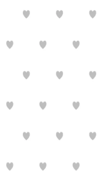 [LINE着せ替え] シンプルハート.  白とグレーの画像1