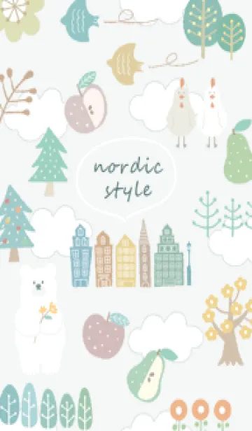 [LINE着せ替え] bluegreen_nordic style06_1の画像1