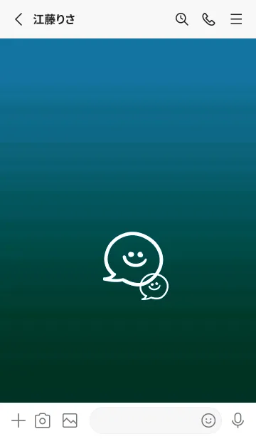 [LINE着せ替え] フキダシスマイル 46の画像2