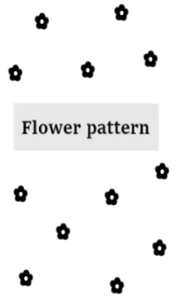 [LINE着せ替え] flower pattern (白黒)の画像1